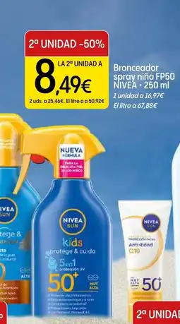 Dialprix NIVEA Bronceador spray niño FP50 oferta