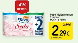 Dialprix FOXY Papel higiénico seda 3 capas oferta