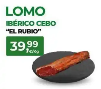 Quality Supermercados EL RUBIO Lomo ibérico cebo oferta
