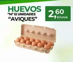 Quality Supermercados Huevos m 12 unidades aviques oferta
