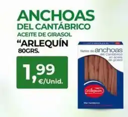 Quality Supermercados ARLEQUIN Anchoas del cantábrico aceite de girasol oferta