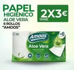 Quality Supermercados AMOOS Papel higienico aloe vera 6 rollos oferta
