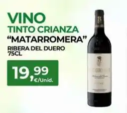 Quality Supermercados MATARROMERA Vino tinto crianza ribera del duero oferta