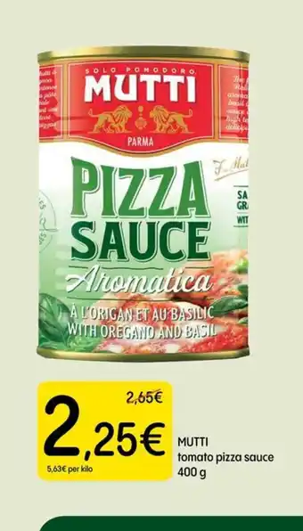 MUTTI tomato pizza sauce