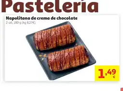 Alcampo Napolitana de crema de chocolate oferta