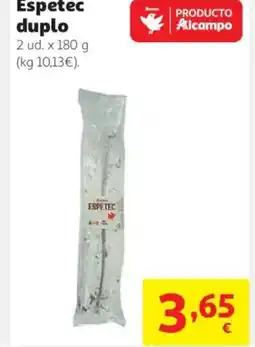 Alcampo Espetec duplo oferta