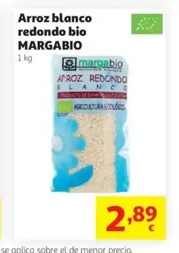 Alcampo MARGABIO Arroz blanco redondo bio oferta