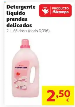 Alcampo Detergente Líquido prendas delicadas oferta