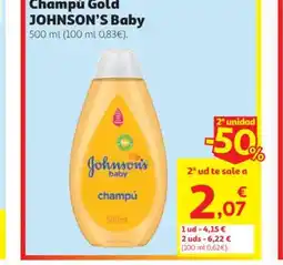 Alcampo JOHNSON'S Baby Champú Gold oferta