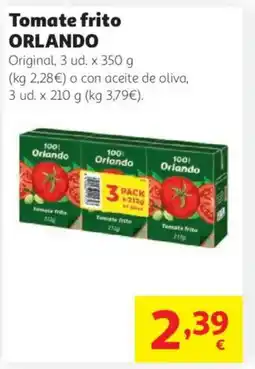Alcampo ORLANDO Tomate frito oferta