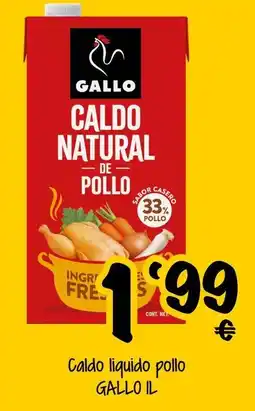 Supermercados MAS GALLO Caldo liquido pollo oferta