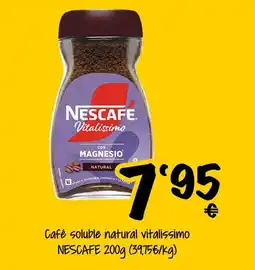 Supermercados MAS NESCAFE Café soluble natural vitalissimo oferta