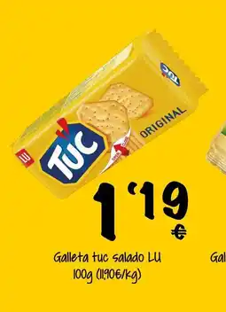 Supermercados MAS TUC Galleta tuc salado oferta