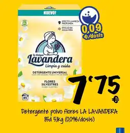 Supermercados MAS LA LAVANDERA Detergente polvo flores oferta