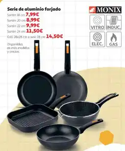 Alcampo MONIX Serie de aluminio forjado oferta