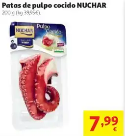 Alcampo NUCHAR Patas de pulpo cocido oferta