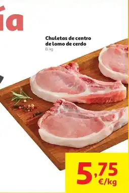 Alcampo Chuletas de centro de lomo de cerdo oferta