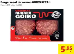 Alcampo GOIKO RETAIL Burger meat de vacuno oferta