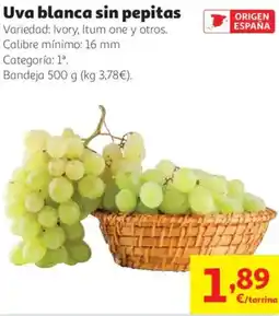 Alcampo Uva blanca sin pepitas oferta
