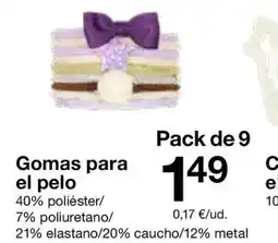 Zeeman Gomas para el pelo oferta