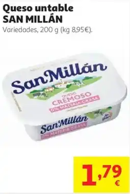 Alcampo SAN MILLÁN Queso untable oferta