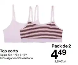 Zeeman Top corto oferta