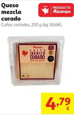 Alcampo Queso mezcla curado oferta