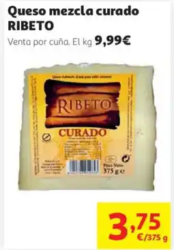 Alcampo RIBETO Queso mezcla curado oferta