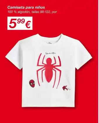 Camiseta para niños