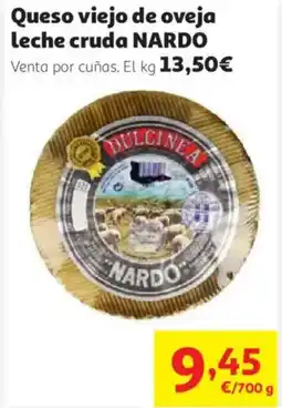 Alcampo NARDO Queso viejo de oveja leche cruda oferta