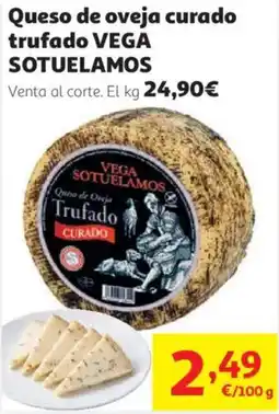 Alcampo VEGA SOTUELAMOS Queso de oveja curado trufado oferta