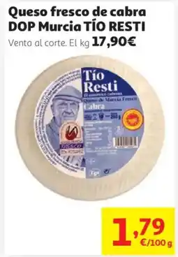 Alcampo TÍO RESTI Queso fresco de cabra DOP Murcia oferta