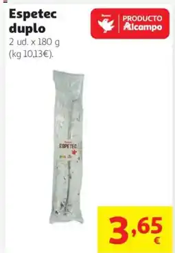 Alcampo Espetec duplo oferta