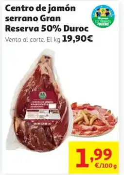 Alcampo Centro de jamón serrano Gran Reserva 50% Duroc oferta