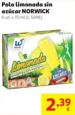 Alcampo NORWICK Polo limonada sin azúcar oferta