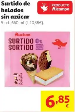 Alcampo Surtido de helados sin azúcar oferta