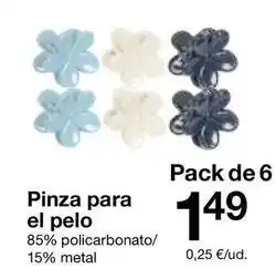 Zeeman Zeeman - pinza para el pelo oferta