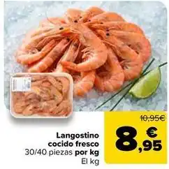 Carrefour Market Langostino cocido fresco oferta