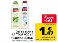 Carrefour Market La toja - gel de ducha oferta