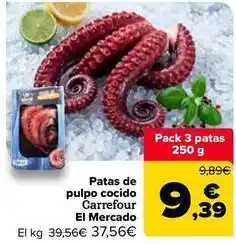 Carrefour Market Carrefour - patas de pulpo cocido el mercado oferta