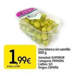 Dialprix Fresh - uva blanca sin semilla oferta