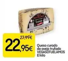 Dialprix Vega sotuelamos - queso curado de oveja trufado oferta