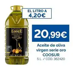 Dialsur Cash & Carry Coosur - aceite de oliva virgen serie oro oferta