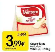 Dialprix El ventero - queso tierno cortadas oferta