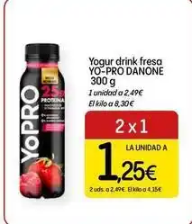 Dialprix Danone - yogur drink fresa yo-pro oferta