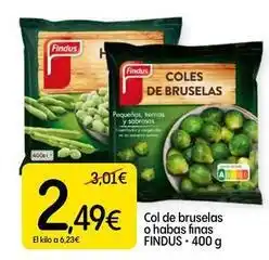 Dialprix Findus - col de bruselas o habas oferta