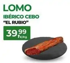 Quality Supermercados Rubio - lomo ibérico cebo el oferta