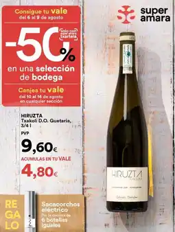 SUPER AMARA Solo - txakoli d.o. guataria oferta