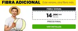 MÁSmóvil Fibra adicional oferta