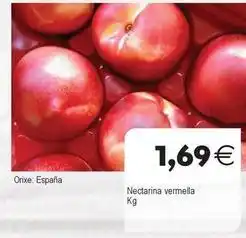 Plenus Supermercados España - nectarina vermella oferta